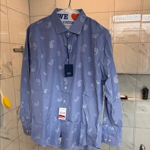 Blue Paisley Men's Shirt
